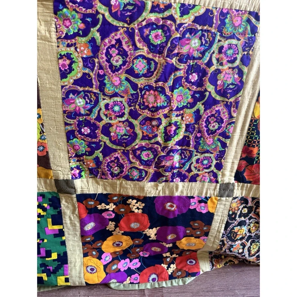 Handmade multicolor techniques patchwork